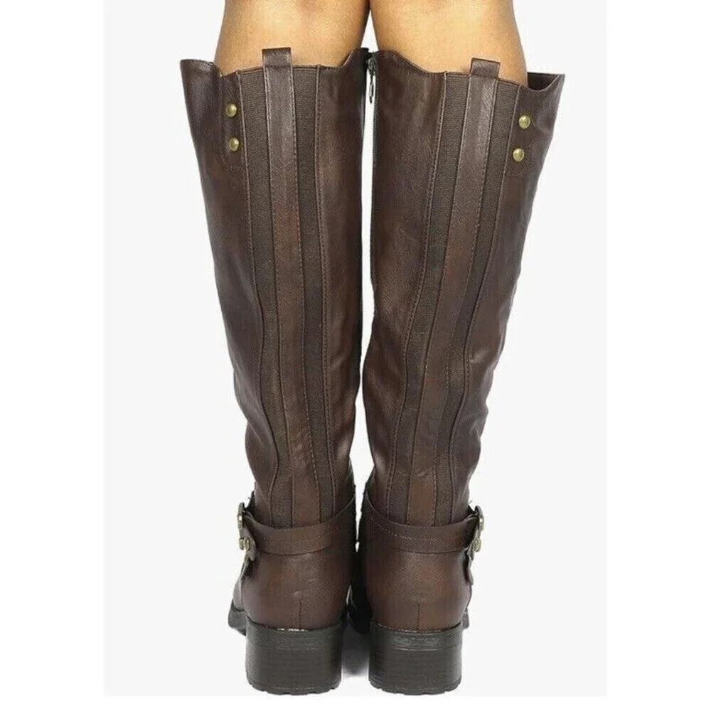 DREAM PAIRS Women's Knee High Winter Boots Fux Fur Lined Size 7.5